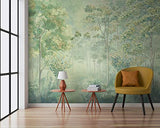 Tapeko Papier Peint Panoramique Nature 260x180 cm style 3D Forêt Feuillage des Arbres Nature Papier Peint intissé Couleurs Douces pour Chambre Salon Décoration Murale u78448v1