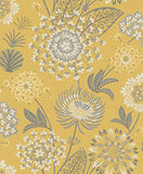 Arthouse 676206 vintage Bloom papier mural/revêtements, Jaune, taille unique