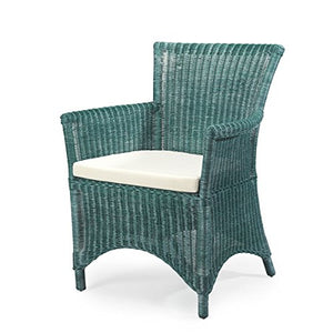 Rotin Design Fauteuil ROSAS Vert en Osier fitrit