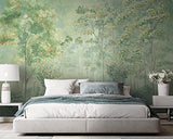 Tapeko Papier Peint Panoramique Nature 260x180 cm style 3D Forêt Feuillage des Arbres Nature Papier Peint intissé Couleurs Douces pour Chambre Salon Décoration Murale u78448v1