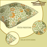 HOSTECCO William Morris Lot de 4 housses de coussin carrées décoratives en lin pour canapé, bureau - 45 x 45 cm