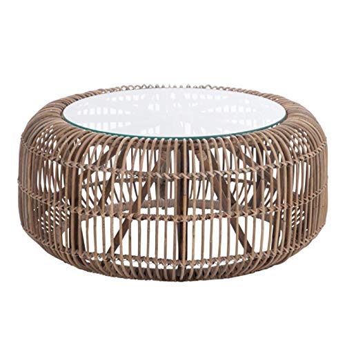 Paris Prix - Table Basse Ronde en Rotin ode 40cm Naturel Paris Prix - Table Basse Ronde en Rotin ode 40cm Naturel