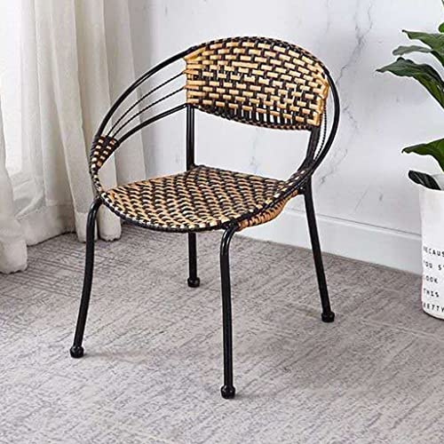 2pcs Patio Rattan Dining Chairs, Wicker Cane Side Outdoor Chair, Outdoor Garden Casual Office Chairs, Garden Terrace Yard Armchairs (Color : Bi-Color, Size : 50 * 52cm) 2pcs Patio Rattan Dining Chairs, Wicker Cane Side Outdoor Chair, Outdoor Garden Casual Office Chairs, Garden Terrace Yard Armchairs (Color : Bi-Color, Size : 50 * 52cm)