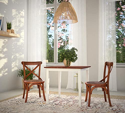 Biscottini Sedie sala da pranzo legno massello 86x42x46 cm - Sedia cucina e soggiorno in rattan - Sedie in legno da esterno e interno Biscottini Sedie sala da pranzo legno massello 86x42x46 cm - Sedia cucina e soggiorno in rattan - Sedie in legno da esterno e interno