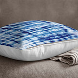 S4Sassy décoratifs pour la Maison Bleu Coussin Shibori Imprimer Square Pillow Coussin Sofa-24 x 24 Pouces