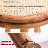 Chaise De Bar en Bambou Et Rotin De Style Japonais Rétro Simple Et À La Mode Chaise Rotative Homestay Bar Tabouret Haut (Color : A, Size : 36 * 36 * 83cm)