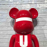 Intees Bearbricks 1000% Violent Bear,70Cm / 27.6In Building Blocks Bear Handmade Collection Toy Gift Fashion Decoration