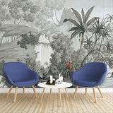 YFXGSTLI Tropical Feuilles De Banane Murale Papier Peint Paysage pour Salon Salle D'Étude Photo Papier Peint Peintures Murales W350xH256cm