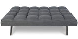 PEGANE Canapé de lit Coloris Gris - H 80 x P 57 x L 180 cm