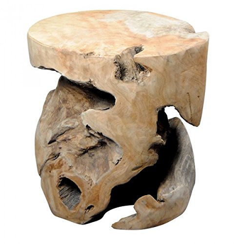 KOH DECO Tabouret en Teck Massif Farmer Ø 40 cm KOH DECO Tabouret en Teck Massif Farmer Ø 40 cm