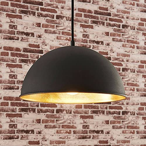 Lindby Suspension 'Leya' à intensité variable (Moderne) en Noir en Métal e. a. pour Salon & Salle à manger (1 lampe,à E27) | Suspension Luminaire, Lampe Plafond, Luminaire Plafonnier, Lampe Suspendue