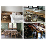 Salle à manger chaise, chaise de loisirs simple bois de frêne nordique, coussin de corde tressée, table de thé et une chaise (Color : E)