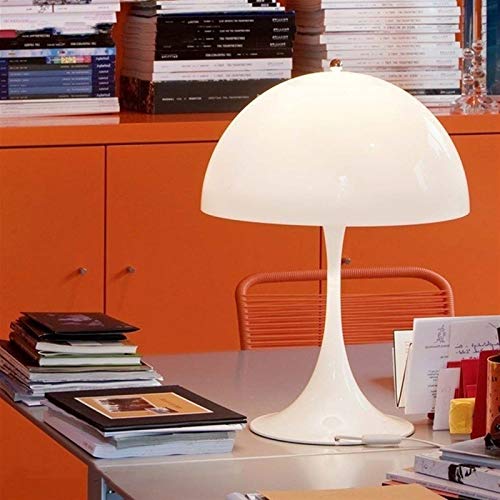 wysjlxcy Lampe de Table Moderne et créative aux Champignons Lampes de Table Blanc Lampe de Table Luminaire Salon Panthella Table Lumineuse (Lampshade Color : White)