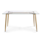 ARREDinITALY Table Design Plateau Verre Rectangulaire 160 x 90