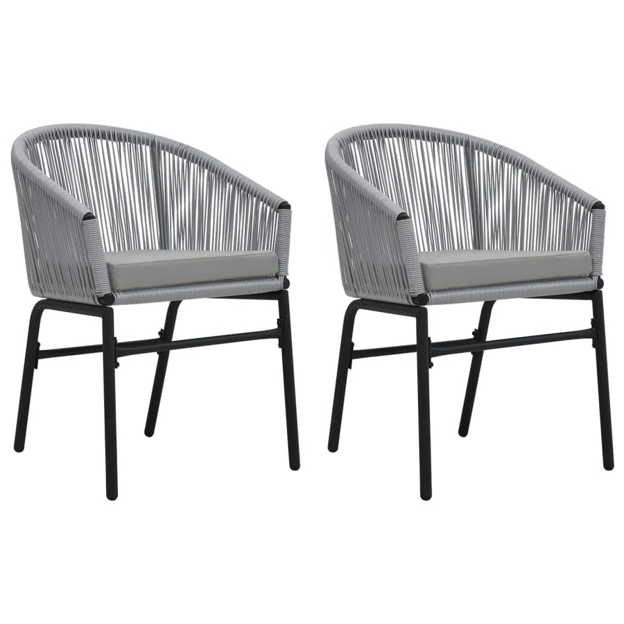 vidaXL 2X Chaises de Jardin Chaises de Terrasse Chaises de Patio Chaises d vidaXL 2X Chaises de Jardin Chaises de Terrasse Chaises de Patio Chaises d'Extérieur Sièges d'Extérieur Meuble de Jardin Anthracite Rotin PE