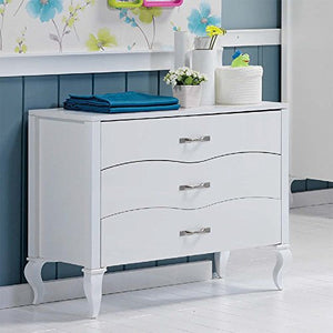 Élégant Commode Snowy dans le style baroque de Mixibaby