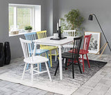AC Design Furniture Susanne Chaises de salle à manger Lot de 2, H: 86 x l: 50,5 x L: 49,5 cm, Blanc, Bois, 2 pc
