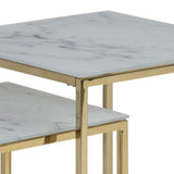Marque Amazon - Movian Rom - Table basse, 53 x 54 x 11 cm (longueur x largeur x hauteur), Blanc