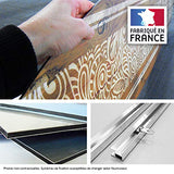 Vertikale Décoration Murale Planche de Surf Effet Bois Motif Polynésien Blanc Surf Rider 150 x 40 cm Format Horizontal