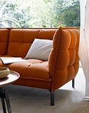 HONGSHENG Simple Tissu De Style Moderne Canapé Villa Club De Loisirs Petit Appartement Double Salon/Trois Personnes Canapé en Bois Massif,Double