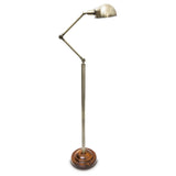 Relaxdays-10018505 Lampe sur pied Lampadaire Design Industriel Métal/Bois 179 cm hauteur réglable métal bois