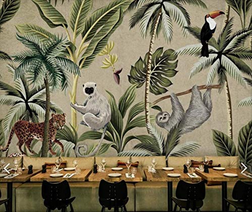 YFXGSTLI Papier Peint Toucan Singe Tropical Papier Peint Mural pour Mur De Mur Murales Murales Peintes À La Main Salon 3D Personnaliser W350xH256cm YFXGSTLI Papier Peint Toucan Singe Tropical Papier Peint Mural pour Mur De Mur Murales Murales Peintes À La Main Salon 3D Personnaliser W350xH256cm