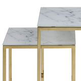 Marque Amazon - Movian Rom - Table basse, 53 x 54 x 11 cm (longueur x largeur x hauteur), Blanc