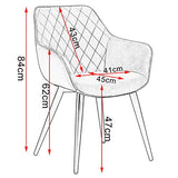 WOLTU BH231br-1,1 Chaise de Salle à Manger Moderne Chaise de Cuisine en Tissu Scientifique et métal,Brun