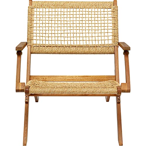 Kare Fauteuil Pliant Rio de Janeiro Chaise, Acacia Plastique, Beige, 72,5x64x78cm Kare Fauteuil Pliant Rio de Janeiro Chaise, Acacia Plastique, Beige, 72,5x64x78cm