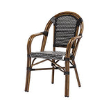 Fauteuil bistrot LUCA en polyrotin