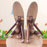 NC Décor à La Maison Suspendu en Bois Singe Poupées Figurine Nordique Sculpture sur Bois Artisanat Animal Cadeaux Décoration Accessoires pour La Maison Salon