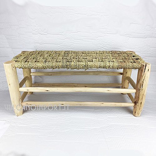 Artigianato vulcano Banc en bois de peuplier marocain Artigianato vulcano Banc en bois de peuplier marocain