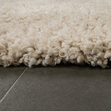 Paco Home Tapis Poils Hauts Moelleux Moderne Shaggy Style Flokati Confortable Uni Beige, Dimension:120x160 cm