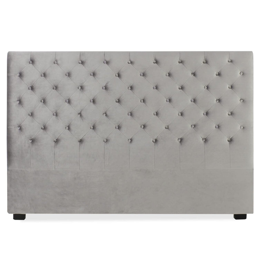 INTENSE DECO Tête de lit capitonnée Constance 180cm Velours Gris