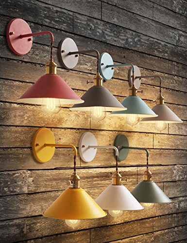 KAWELL Applique Murale Vintage Industriel Rétro Fer - Lampe Murale E27 Pour Intérieur
