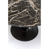 Table Schickeria 110cm Effet marbre Noir Kare Design