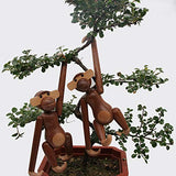 NC Décor à La Maison Suspendu en Bois Singe Poupées Figurine Nordique Sculpture sur Bois Artisanat Animal Cadeaux Décoration Accessoires pour La Maison Salon