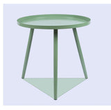 MXZBHCreative Petite Table Basse en Fer, Salon Moderne Mini Table Basse Chambre Simple Petite Table Ronde (Couleur: Vert, Taille: 46 x 44cm