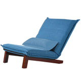 Lazy Single Sofa Canapé Pliable Canapé Chambre Lavable Tatami Salon Lounge Chair Multi-gamme Réglable Chaise Baie De Baie Canapé Lit Portant 120KG (Color : BROWN, Size : 80 * 70 * 75CM)