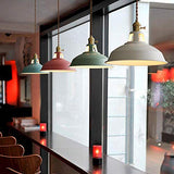 Moderne Metal Suspensions luminaires Abat-Jour, Industrielle Suspensions Eclairage Pendentif Lumiere E27 Eclairage de Plafond Luminaires Intérieur pour Cuisine Salle à Manger Chambre Vert