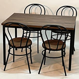 ADDECOR - Chaise design Edna - fabriquée en fer et en bois mesure 89 × 36 × 40 cm - Couleurs à choisir - Chaise de salle à manger - idéale pour les projets hôteliers - Meubles auxiliaires