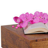 FineBuy Table d'appoint Bois Massif Sheesham 44 x 30 x 44 cm Table Basse Salon | Bout de canapé est - Table de téléphone - Table en Bois carré