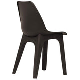 Festnight Chaises de Jardin Chaises d'Extérieur pour Jardin, Terrasse ou Patio 2 pcs Marron Plastique