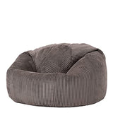 Icon Pouf Classique en Velours Côtelé Kingston, Pouf Poire Salon pour Adultes, Fauteuil Pouf