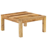 vidaXL Bois de Manguier Massif Table Basse 80x80x40 cm Meuble Table de Séjour