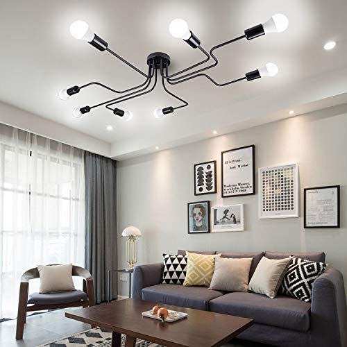 Suspension Vintage Lustre Abat-jour Noir Industriel Luminaire LED en Métal 29cm E27 éclairage Suspension Vintage Lustre Abat-jour Noir Industriel Luminaire LED en Métal 29cm E27 éclairage