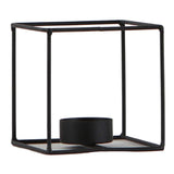 F Fityle Chandelier Géométrique en Métal Style Nordique 3D Porte-Bougie de Mariage Décoration de Maison - Noir - Taille 3_20x12x12cm
