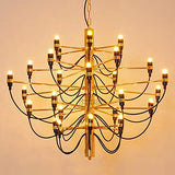 DERBUT Lampes de décoration de maison modernes 30/50 or/argent Gino Sarfatti conçu lustre salle à manger lumière la pièce