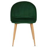 Nimara Chaise en velours au design scandinave, chaise de salle à manger et chaise de cuisine en tissu, chaise de salle à manger rose, gris, vert foncé, vert et bleu
