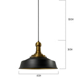 bamyum Asletl Long-Knob Suspension Luminaire Industrielle de 41 cm, Suspension Luminaire Vintage en Métal, Lustre Cuisine Vintage, Lampe à Suspendre E27, Salon, Salle à Manger, Lampe à Suspendre Noir